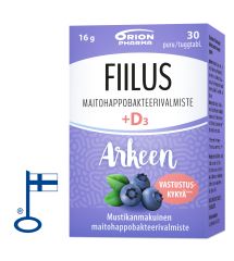 FIILUS ARKEEN + D3 MUSTIKKA 30 PURUTABL